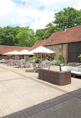 Fitzleroi Barn - courtyard, day time