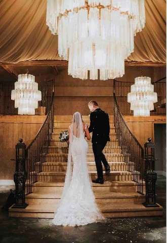 Walking to the alter