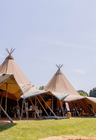 Hollands Farm wedding tipis