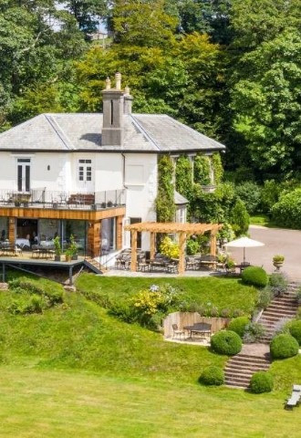 Horn of Plenty Hotel aerial view