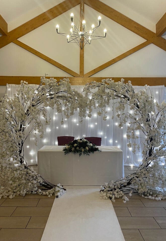 Wedding Ceremony Arch at Draycote Hotel