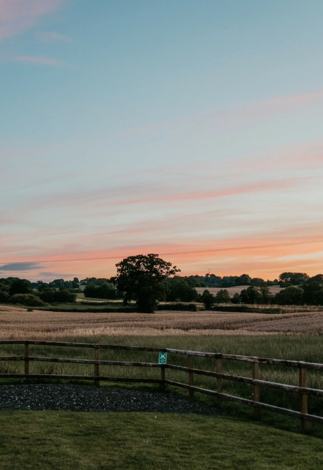 Stunning Countryside Views at Grange Barn Weddings