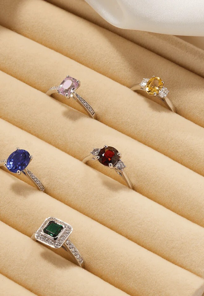 yellow diamond, pink diamond, ruby, saphire and emerald engagement rings made to order Holts Gems, London