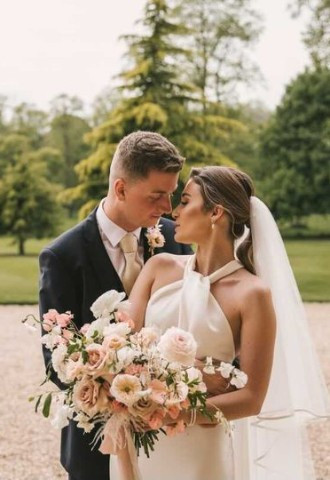 Rise Hall Wedding - Bride & Groom 