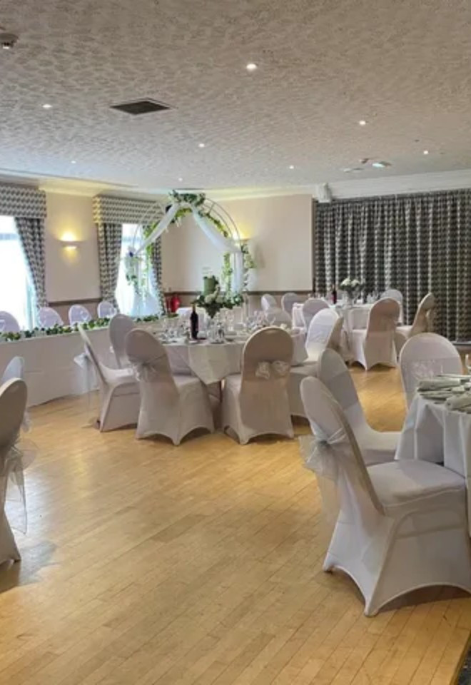 wedding ballroom set up