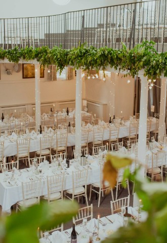 Wedding Breakfast set up, Kings Chapel, Old Amersham
