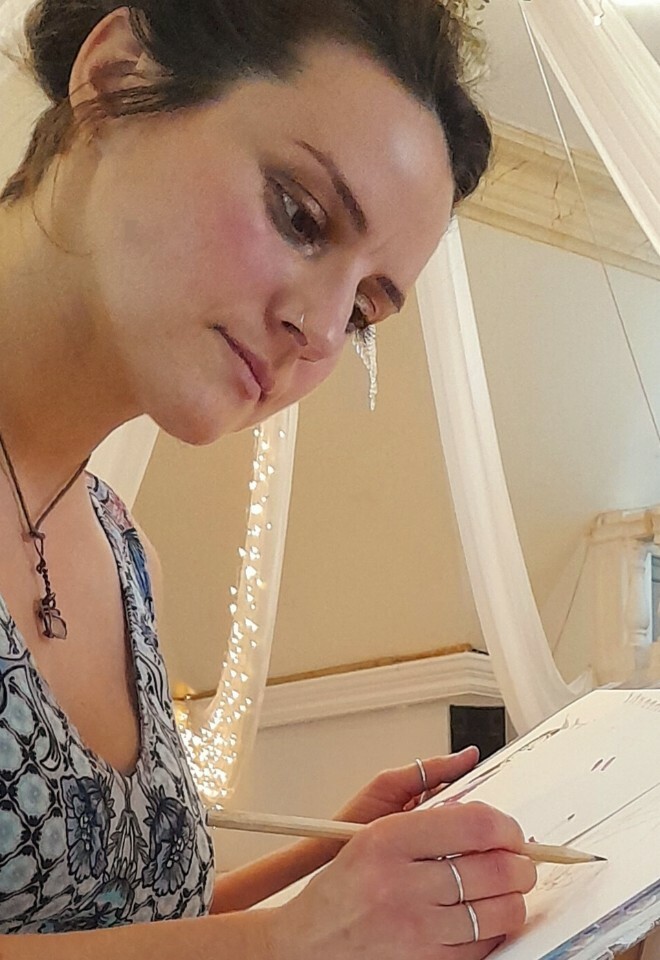 Live wedding painter
