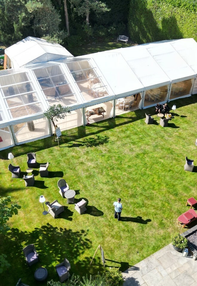 Wedding marquee by WA Carr & Son