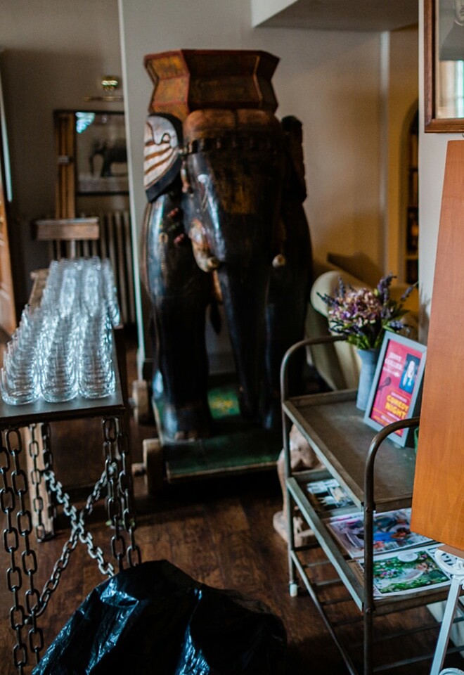 Wedding drinks reception set up. 