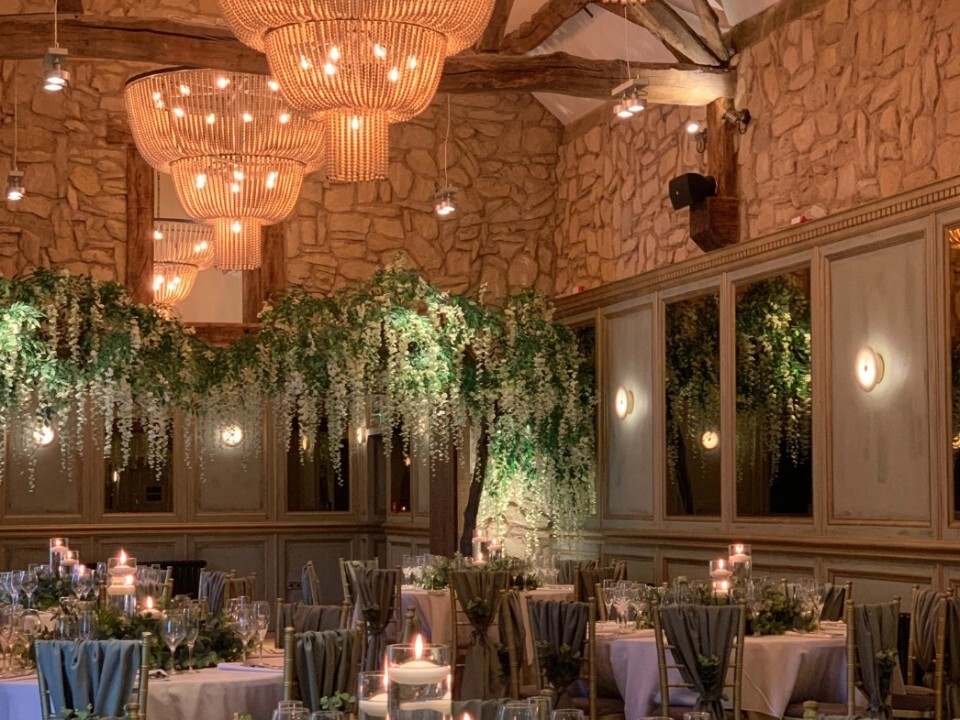 Reception area inside a Barn venue