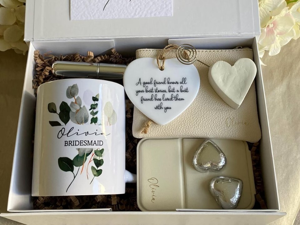 bridesmaid gift box for bridesmaid gifts ideas