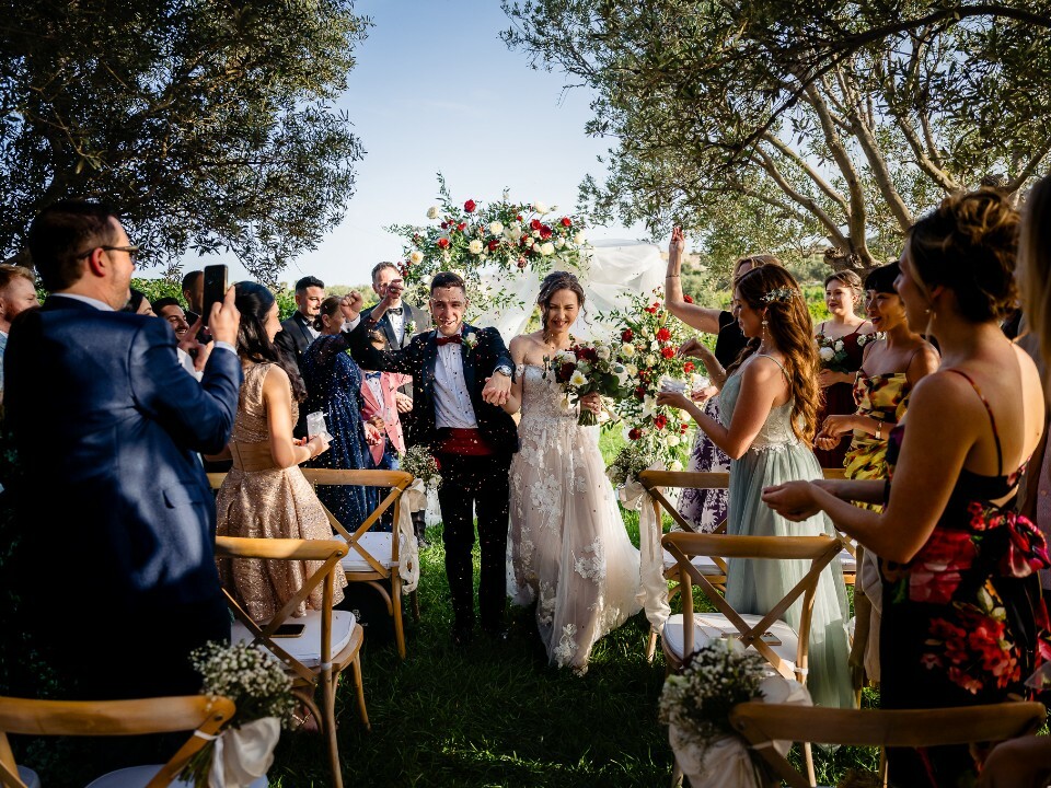Bride and groom wedding in Malta