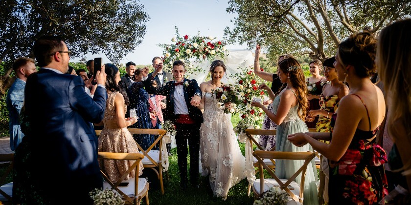 Bride and groom wedding in Malta