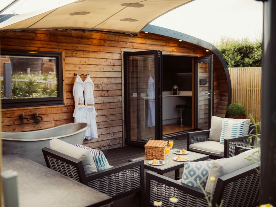 Accommodation at UK Wedding Venue, Kingscote Barn