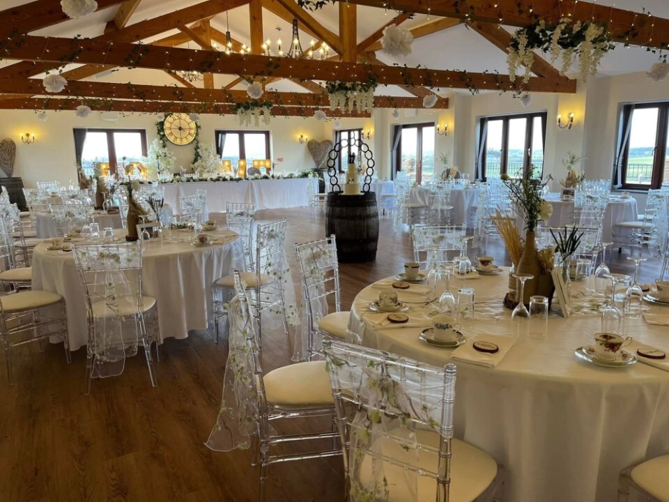 Reception area inside a Barn venue