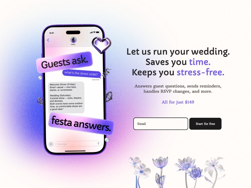 Festa AI Wedding Coordinator platform 