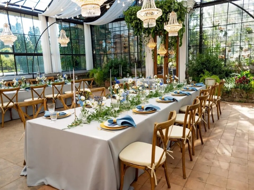 A table set up by Millie Miles event hire