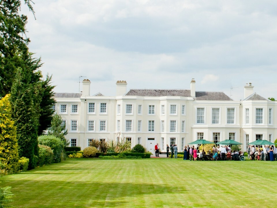 Guests gathered outside of Burnham Beeches Hotel