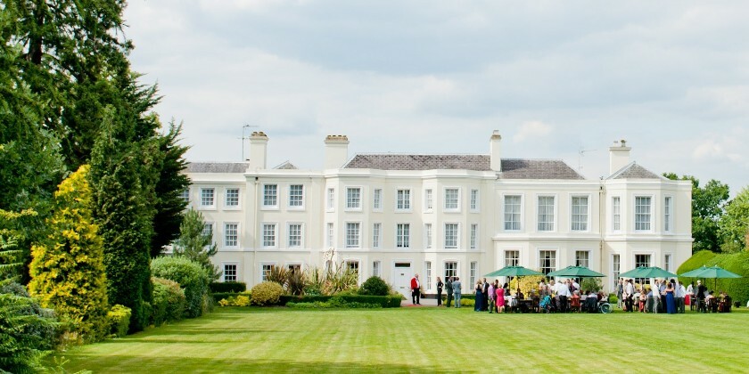 Guests gathered outside of Burnham Beeches Hotel