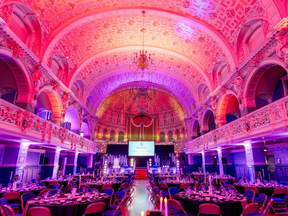 Guides for Brides awards ceremony set up at the Oxford Town Hall