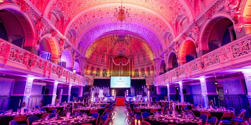 Guides for Brides awards ceremony set up at the Oxford Town Hall