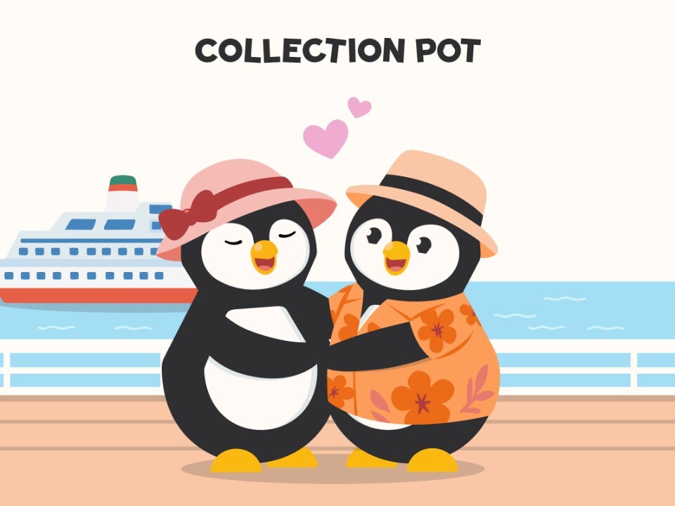 Collection Pot honeymoon fund graphic