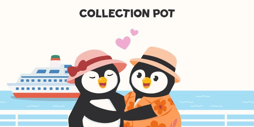 Collection Pot honeymoon fund graphic