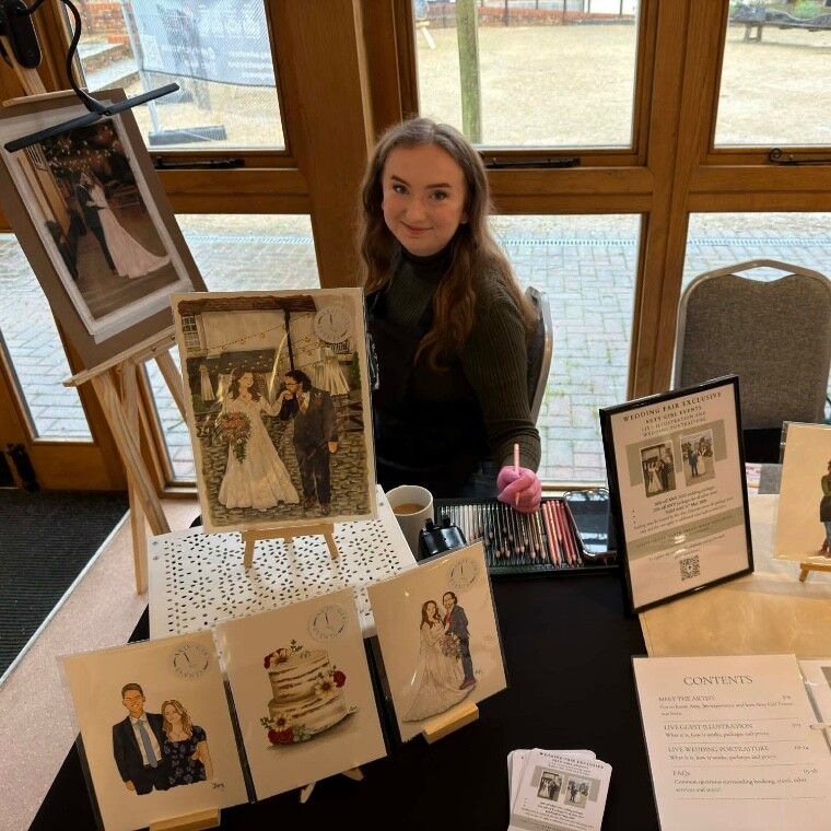 Arty Girl Events - Live illustrator and wedding artist