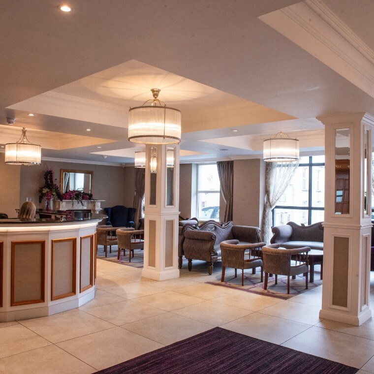 Lobby area of The Royal Hotel Cookstown