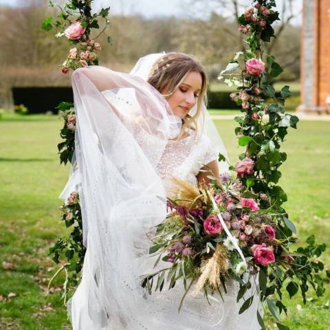 bride and veil