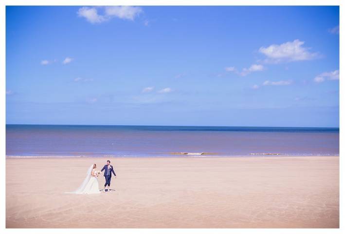 Norfolk Beach wedding by Lumiere Photography