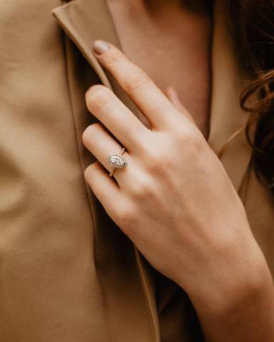 Gloria Ring by Ethica Diamonds Jewellery in Cornwall