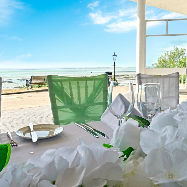 wedding chairs by open window