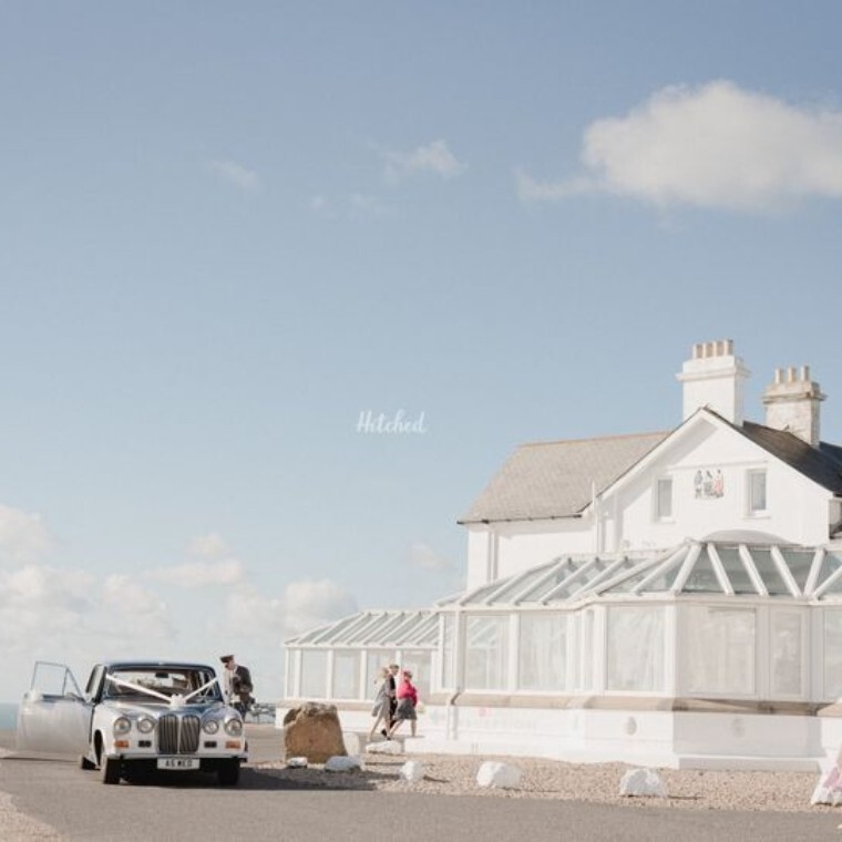 The Lands End Hotel - the front entrance of the hotel