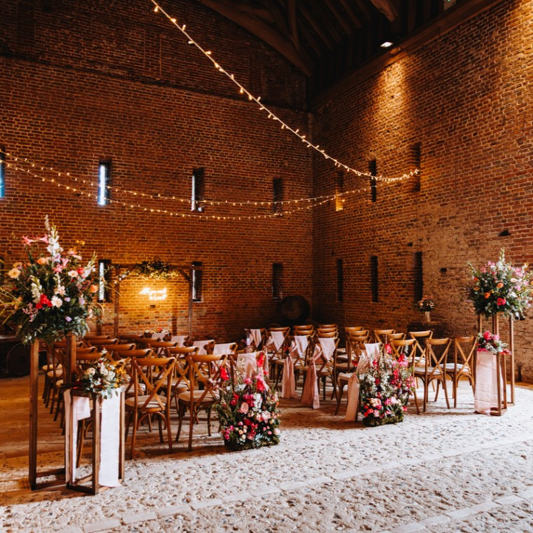 Wedding Ceremony at Basing House in Hampshire