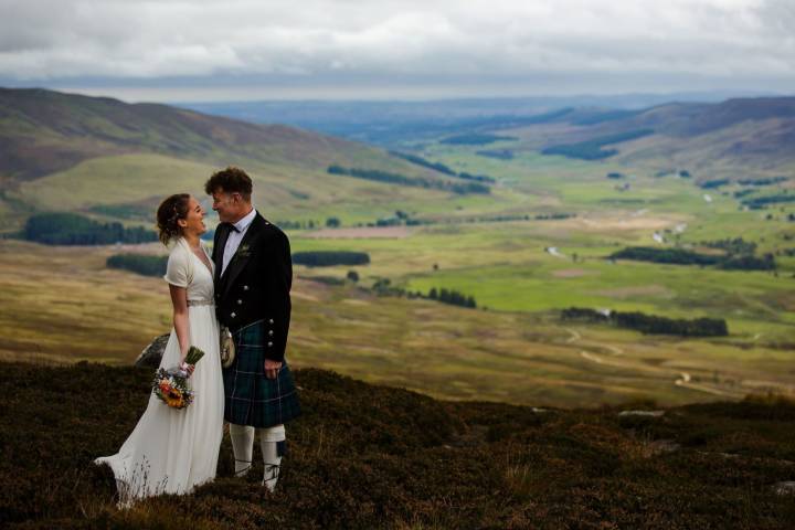 Destination wedding venue in the beautiful Angus Glens in Scotland