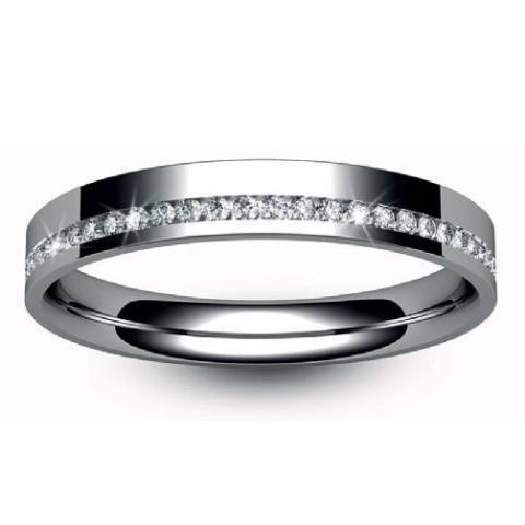 Diamond Set, Flat Court Ring