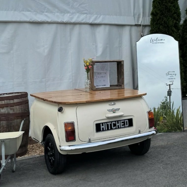 Original Mini Cooper Trailer, vintage cream