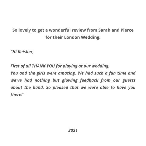 London Wedding Review