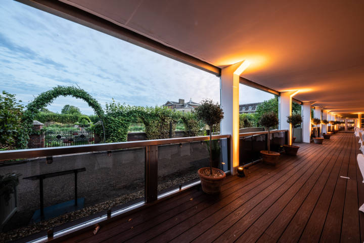 Reception on the terrace of the Kensington Palace Pavilion