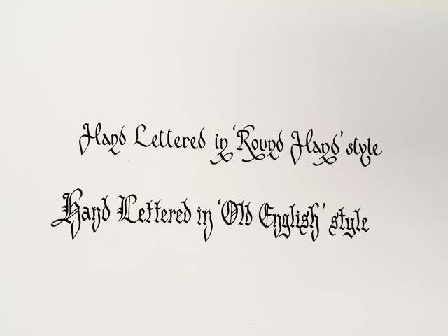 Mike Courtenay Wedding Calligraphy Stationery in Essex