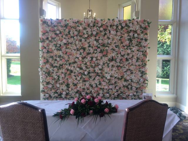 Flower Wall Hire from Party Delights Photo Booth Entertainment in Hampshire