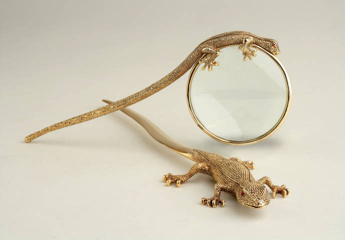 Gekko Letter opener & Magnifying Glass