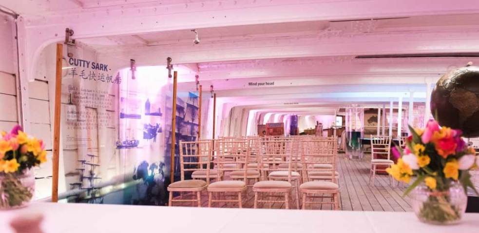 Cutty Sark ceremony on the tween deck