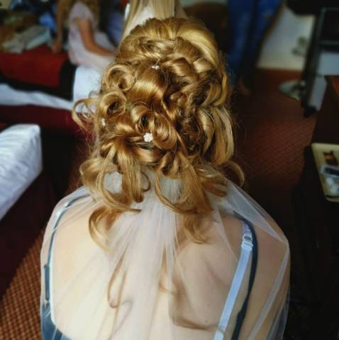 Bridal Hair by Be Beautiful by Andrea Hair and Makeup Artist at Redworth Hall