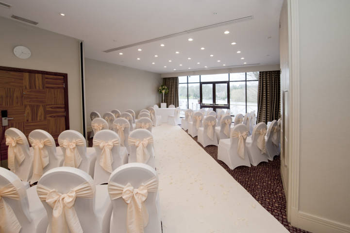 Ceremony set up at the Crowne Plaza Reading