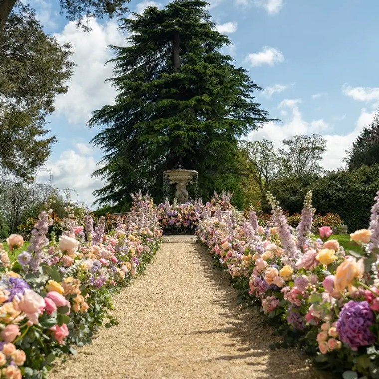 A breathtaking floral meadow.