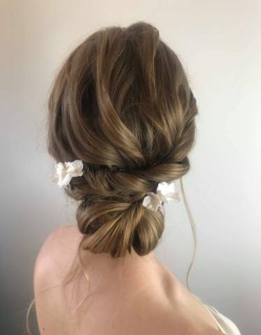 textured wedding hair