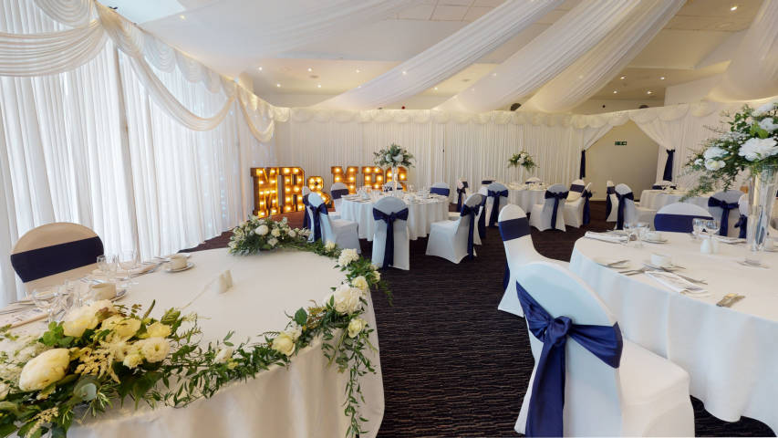 China Fleet Country Club Wedding Breakfast- Atlantic Suite, Saltash, Cornwall