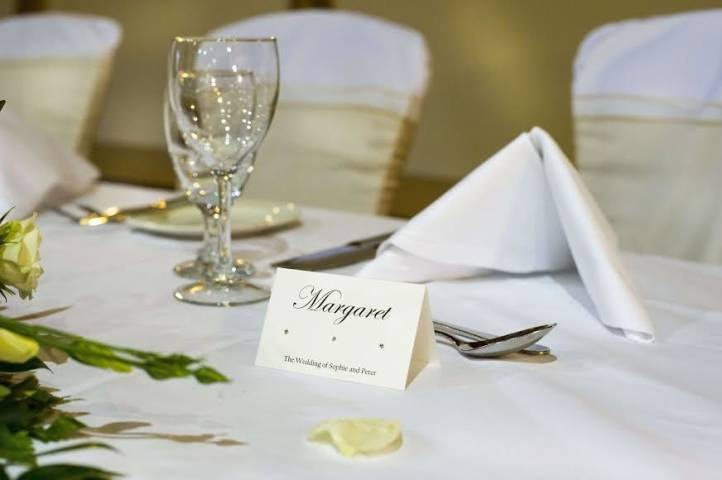 Wedding Breakfast Placecard Norton Park